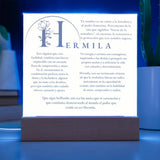 Coraza de Luz: El Poder de Hermila - Acrílico con luz Led para Hermila Acrylic/Square ShineOn Fulfillment 