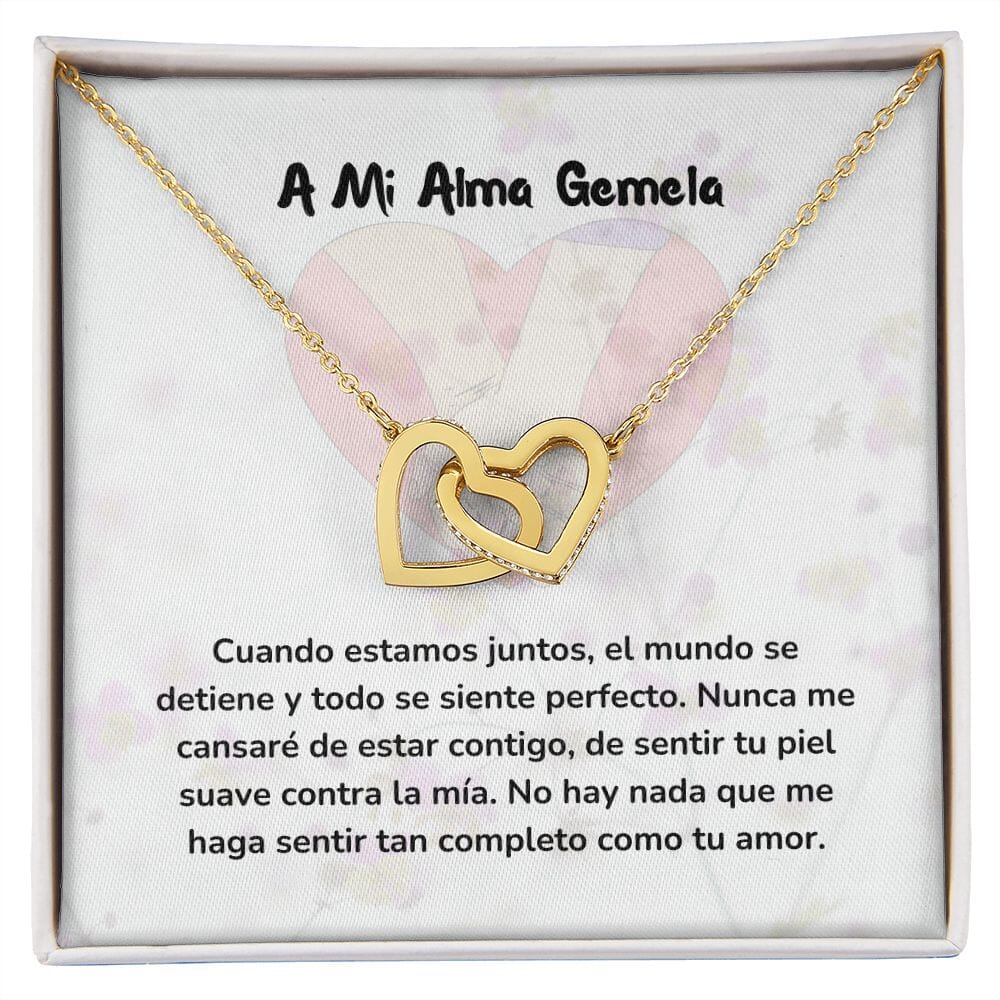 Corazones Entrelazados - Cuando estamos juntos, el mundo se detiene Jewelry/InterlockingHearts Acabado en Oro Amarillo de 18 quilates Caja Estándard (GRATIS) 