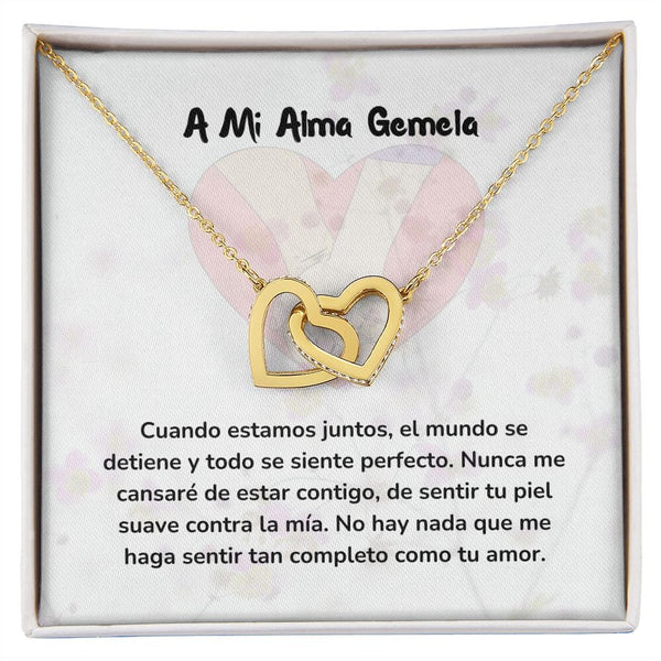 Corazones Entrelazados - Cuando estamos juntos, el mundo se detiene Jewelry/InterlockingHearts Acabado en Oro Amarillo de 18 quilates Caja Estándard (GRATIS) 
