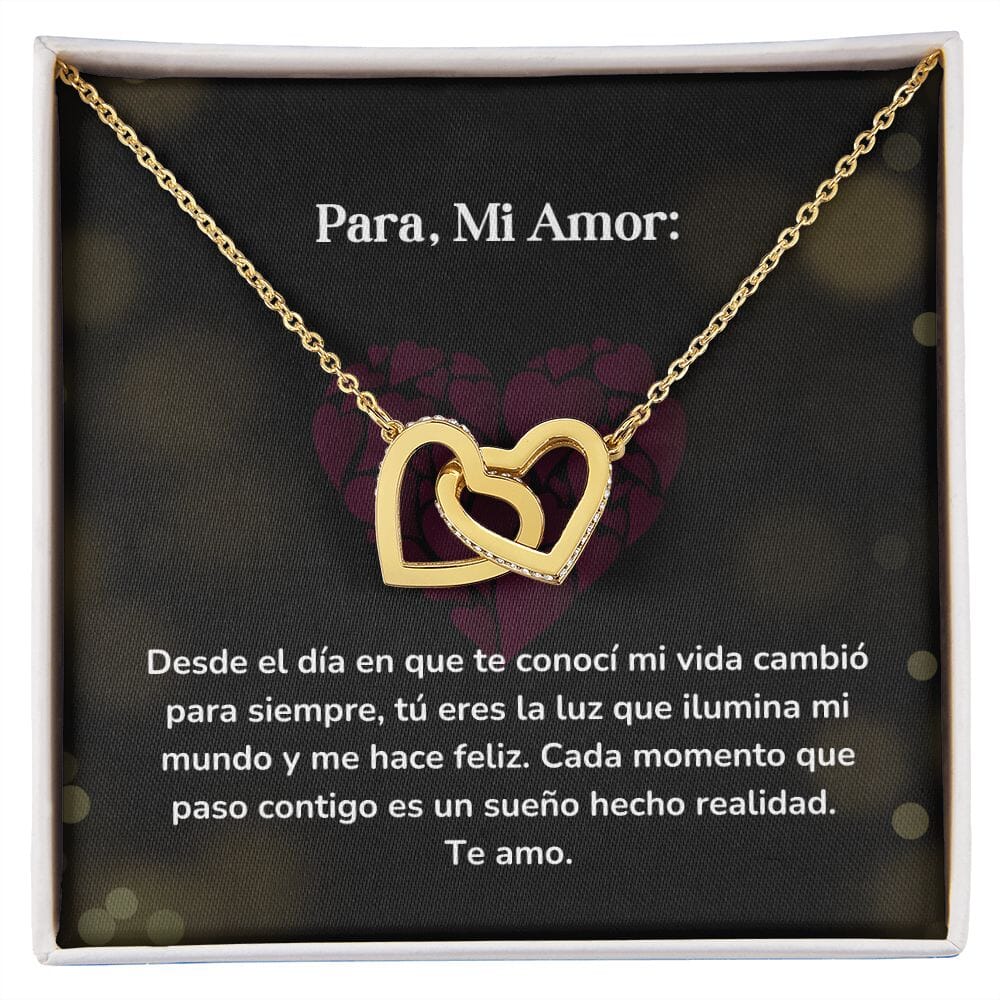 Corazones Entrelazados - Desde el día en que te conocí mi vida cambió para siempre Jewelry/InterlockingHearts Acabado en Oro Amarillo de 18 quilates Caja Estándard (GRATIS) 