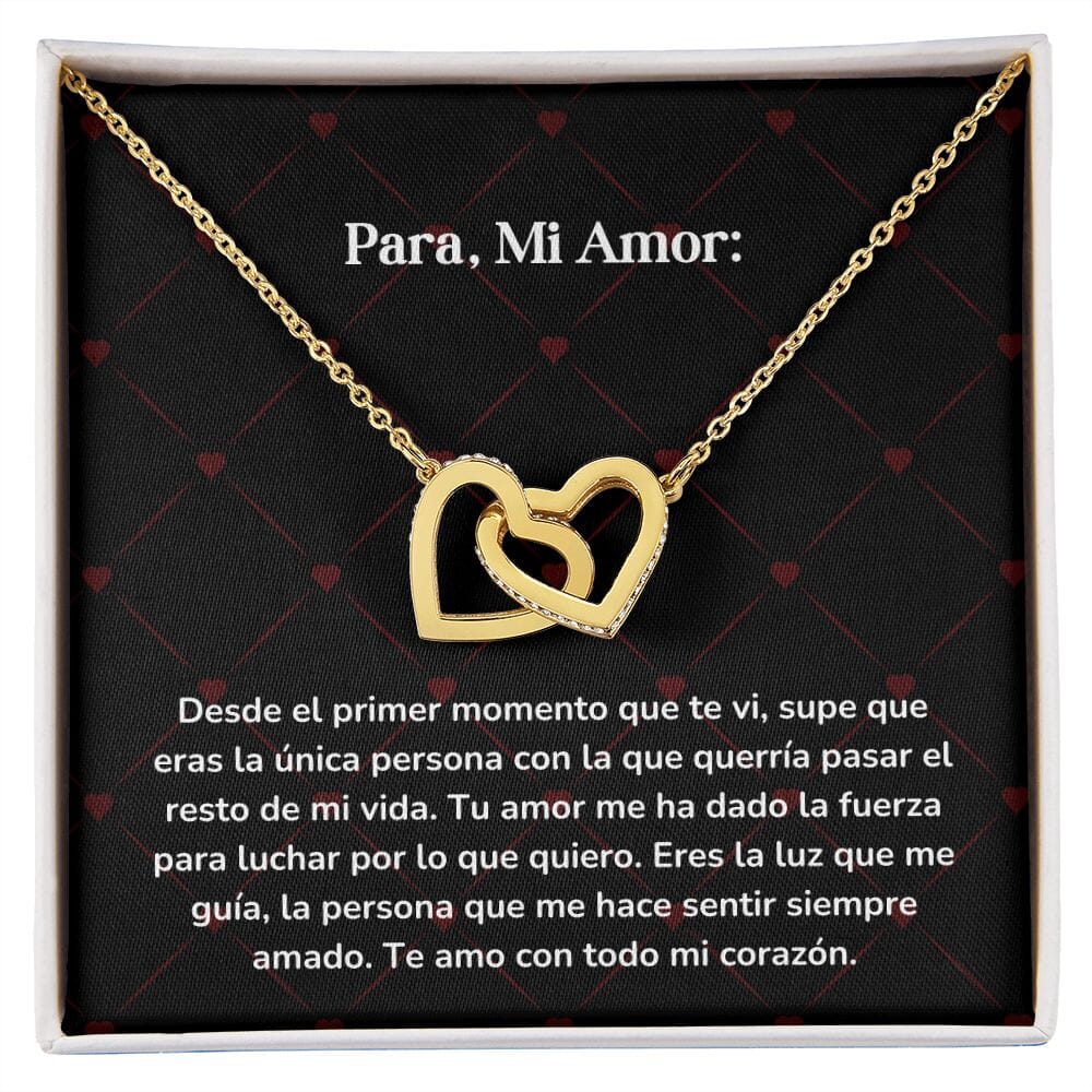 Corazones Entrelazados - Desde el primer momento que te vi Jewelry/InterlockingHearts Acabado en Oro Amarillo de 18 quilates Caja Estándard (GRATIS) 