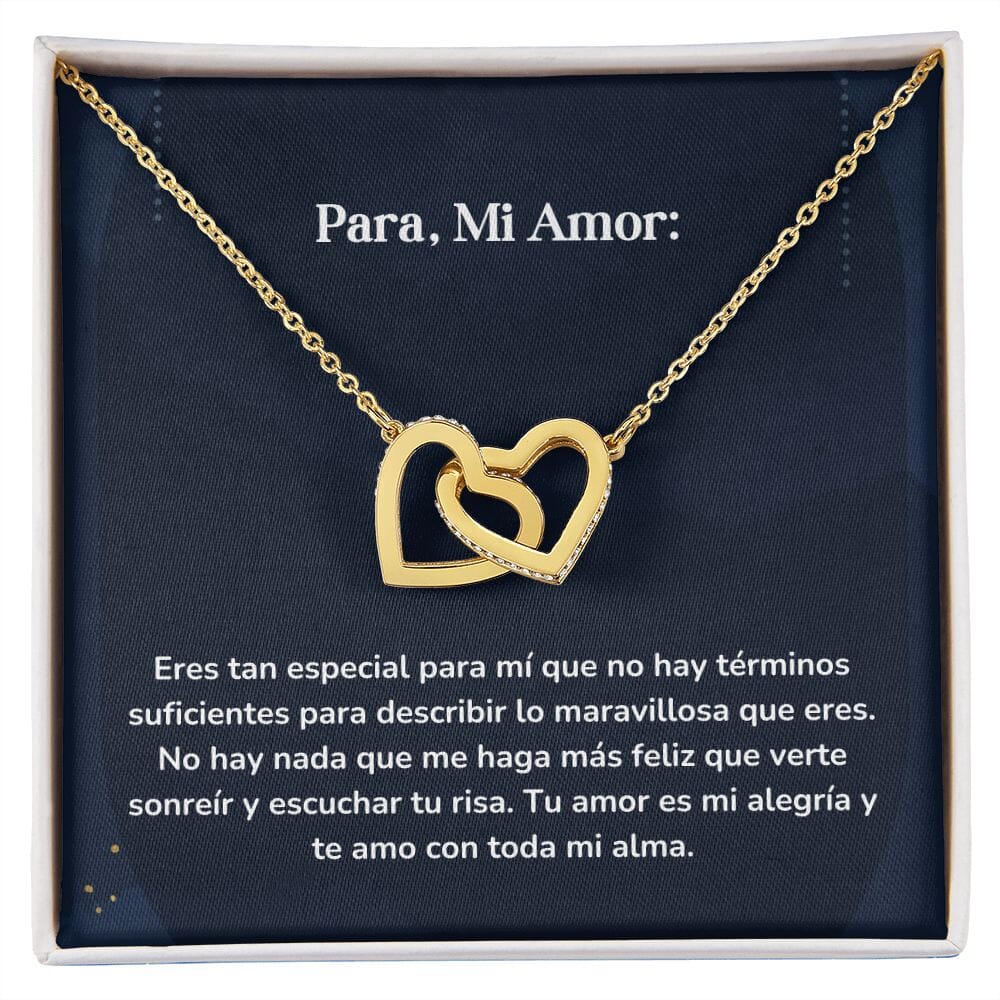 Corazones Entrelazados - Eres tan especial para mí que no hay palabras suficientes Jewelry/InterlockingHearts Acabado en Oro Amarillo de 18 quilates Caja Estándard (GRATIS) 
