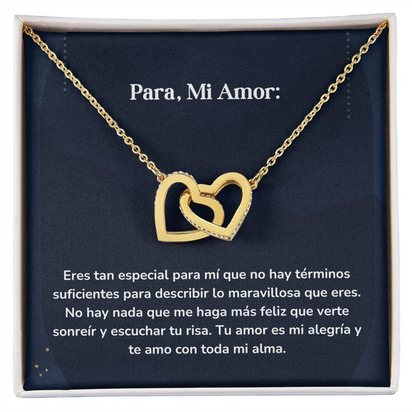 Corazones Entrelazados - Eres tan especial para mí que no hay palabras suficientes Jewelry/InterlockingHearts Acabado en Oro Amarillo de 18 quilates Caja Estándard (GRATIS) 