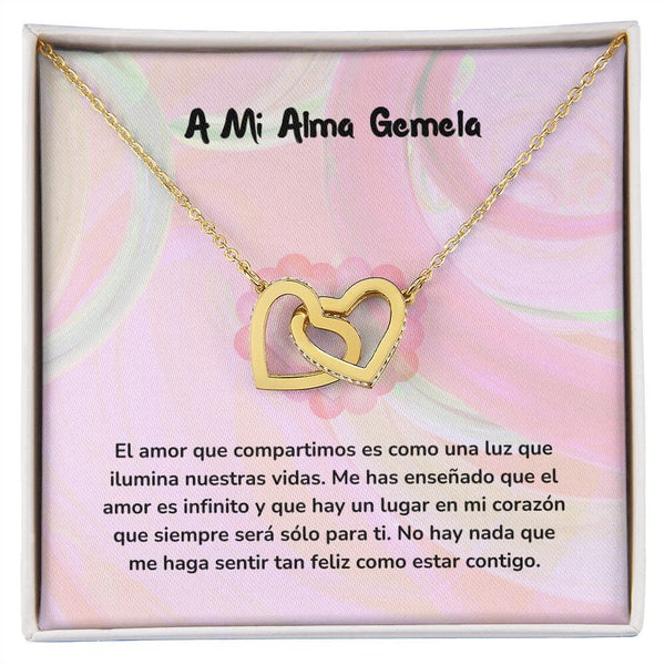 Corazones Entrelazados - Me has enseñado que el amor es infinito Jewelry/InterlockingHearts Acabado en Oro Amarillo de 18 quilates Caja Estándard (GRATIS) 
