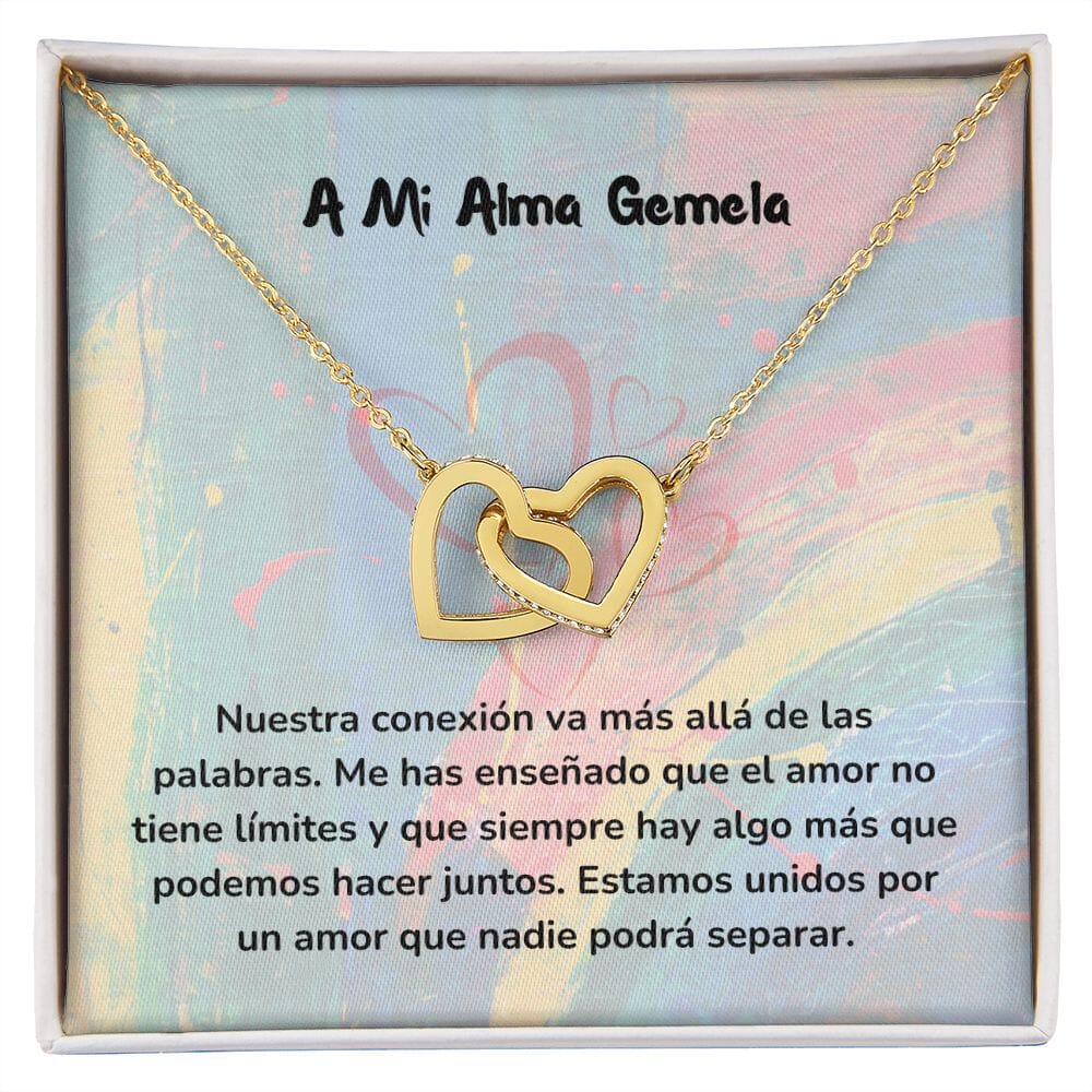 Corazones Entrelazados - Nuestra conexión va más allá de las palabras. Jewelry/InterlockingHearts Acabado en Oro Amarillo de 18 quilates Caja Estándard (GRATIS) 