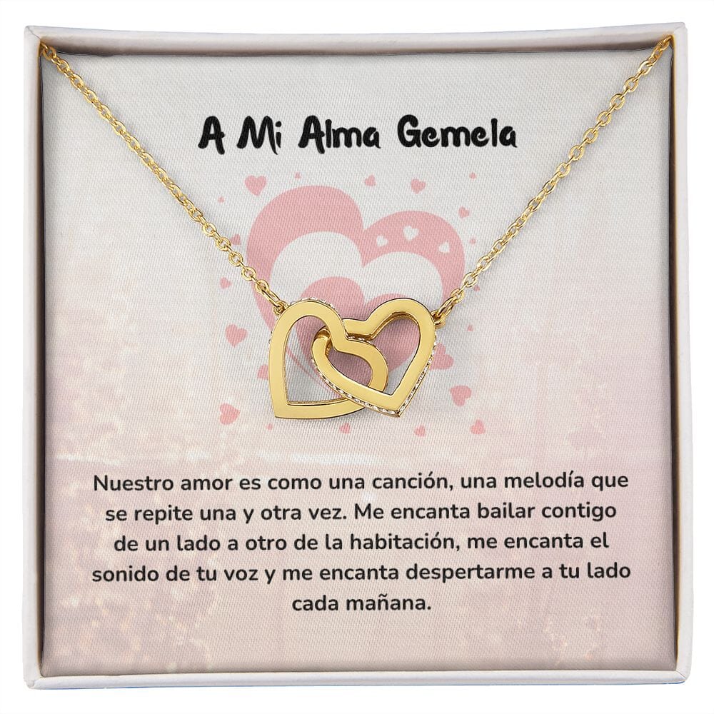 Corazones Entrelazados - Nuestro amor es como una canción Jewelry/InterlockingHearts Acabado en Oro Amarillo de 18 quilates Caja Estándard (GRATIS) 