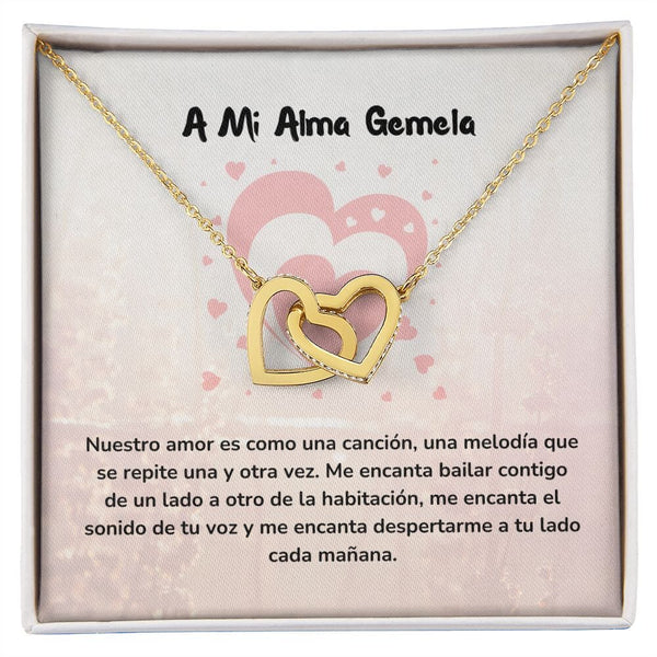 Corazones Entrelazados - Nuestro amor es como una canción Jewelry/InterlockingHearts Acabado en Oro Amarillo de 18 quilates Caja Estándard (GRATIS) 