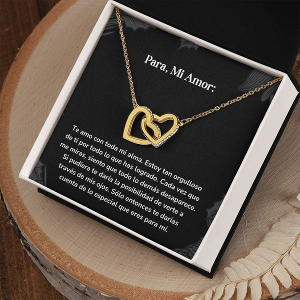 Corazones Entrelazados - Te amo con toda mi alma. Estoy tan orgulloso de ti por todo lo que has logrado. Jewelry/InterlockingHearts 