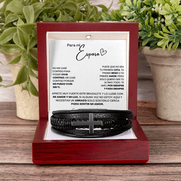 Cruz de Amor Eterno: Un Brazalete Único para el Hombre de tu Vida Jewelry 