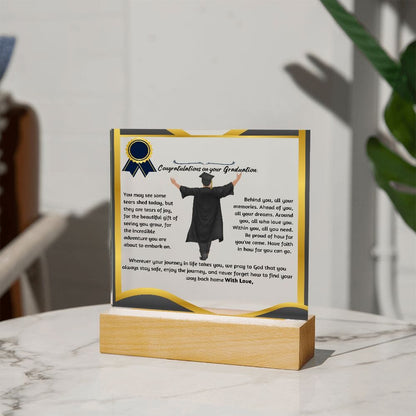 Custom Shiny Acrylic Plaque for Graduation: The Unforgettable and Exclusive Keepsake. Jewelry 