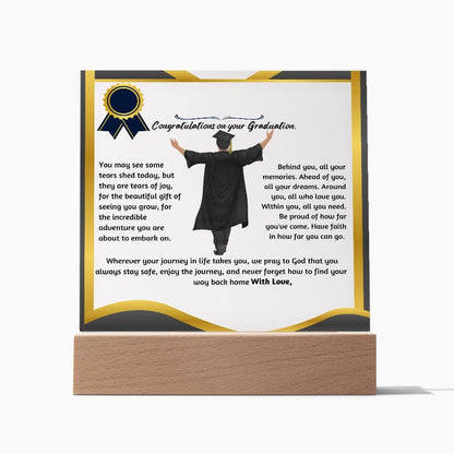 Custom Shiny Acrylic Plaque for Graduation: The Unforgettable and Exclusive Keepsake. Jewelry 