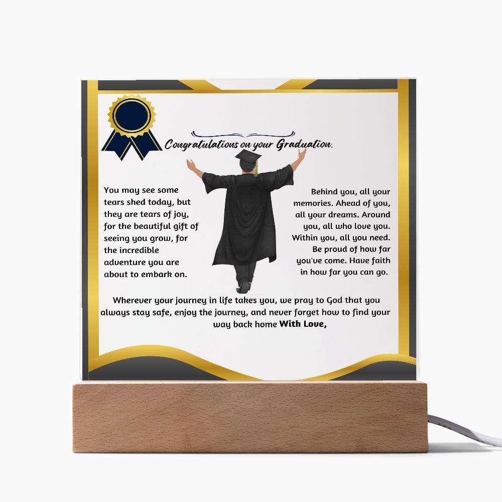 Custom Shiny Acrylic Plaque for Graduation: The Unforgettable and Exclusive Keepsake. Jewelry 