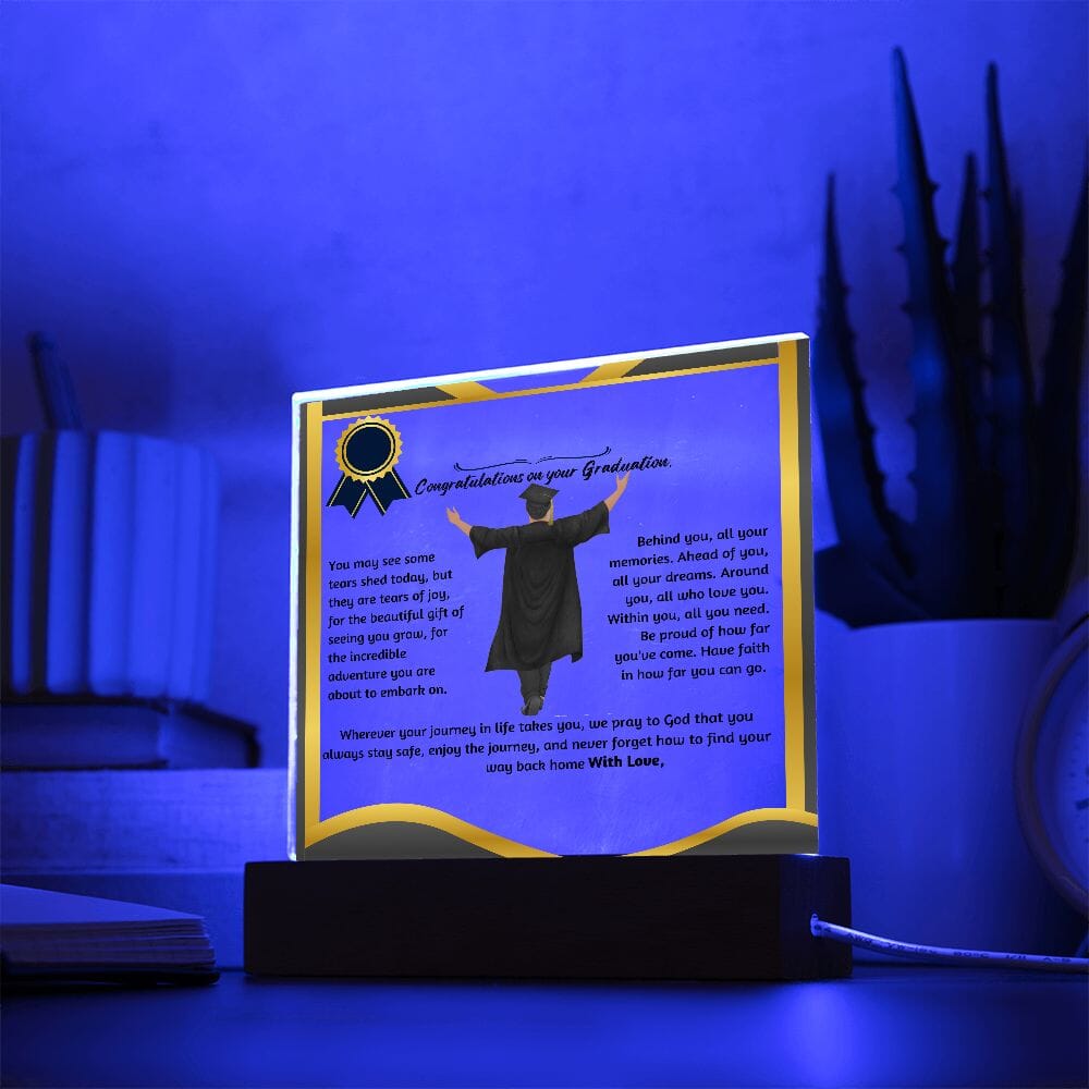 Custom Shiny Acrylic Plaque for Graduation: The Unforgettable and Exclusive Keepsake. Jewelry 