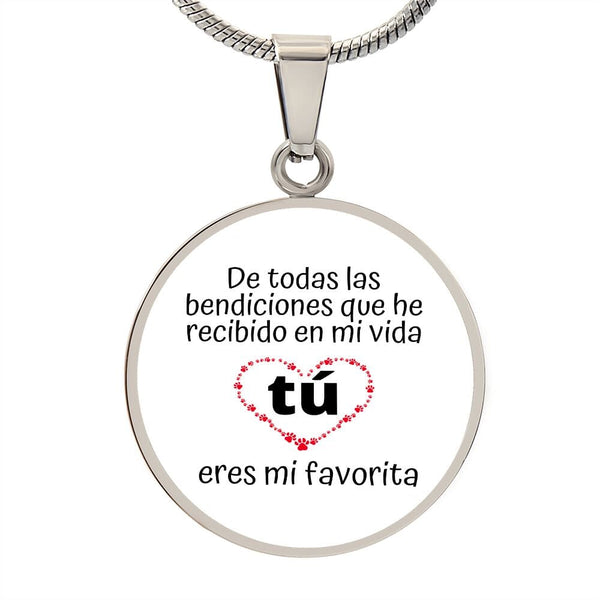 De todas las bendiciones que he recibido... - Jewelry Luxury Necklace (Silver) No 