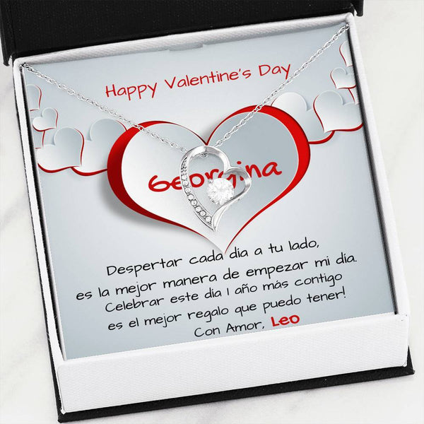 Despertar cada día a tu lado es… - Collar para regalar al Amor de Mi vida en San Valentín- Collar Por Siempre Amor Jewelry 