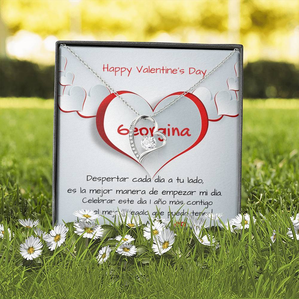 Despertar cada día a tu lado es… - Collar para regalar al Amor de Mi vida en San Valentín- Collar Por Siempre Amor Jewelry 