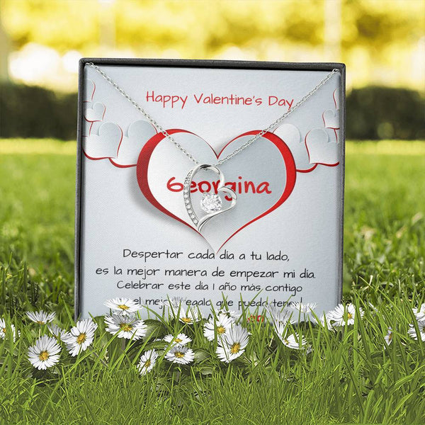 Despertar cada día a tu lado es… - Collar para regalar al Amor de Mi vida en San Valentín- Collar Por Siempre Amor Jewelry 