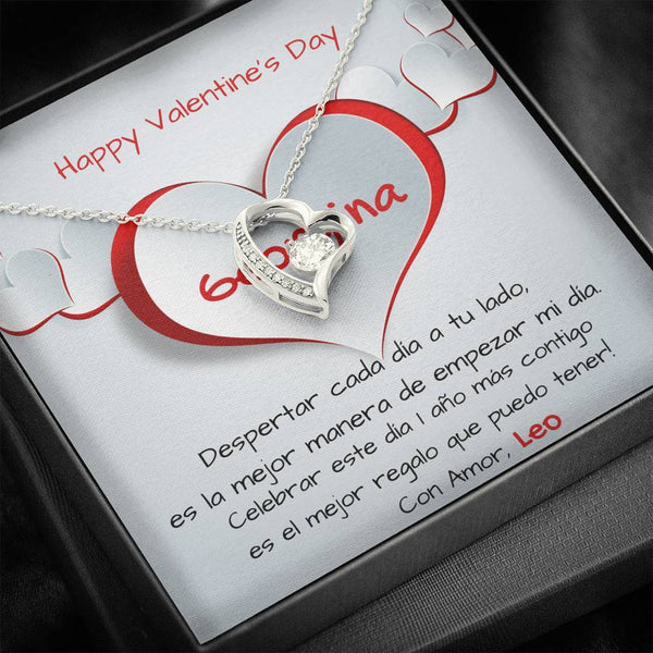 Despertar cada día a tu lado es… - Collar para regalar al Amor de Mi vida en San Valentín- Collar Por Siempre Amor Jewelry 