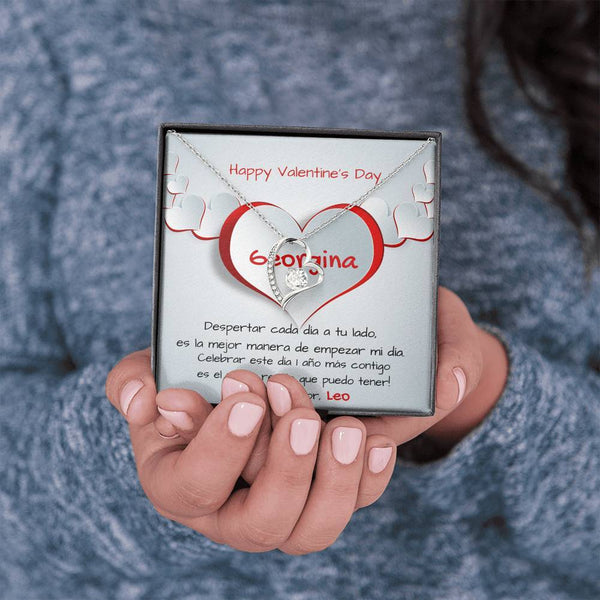 Despertar cada día a tu lado es… - Collar para regalar al Amor de Mi vida en San Valentín- Collar Por Siempre Amor Jewelry 