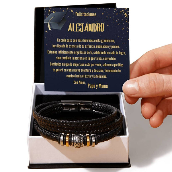 Ecos de Amor Eterno: Una Pulsera y Palabras que Iluminan el Camino de la Graduación Jewelry/bracelet 