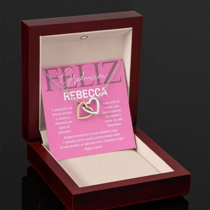 Ecos de Amor y Éxito: Collar de Corazones para Una Graduación Inolvidable - Collar Corazones Entrelazados Jewelry/InterlockingHearts 