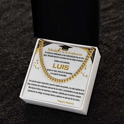 Ecos de Orgullo y Amor: Un Legado de Luz en tu Graduación Jewelry/CubanLink 