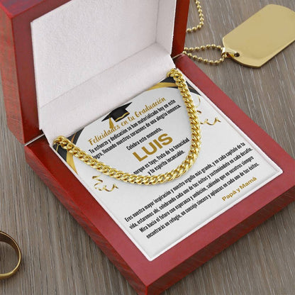 Ecos de Orgullo y Amor: Un Legado de Luz en tu Graduación Jewelry/CubanLink 