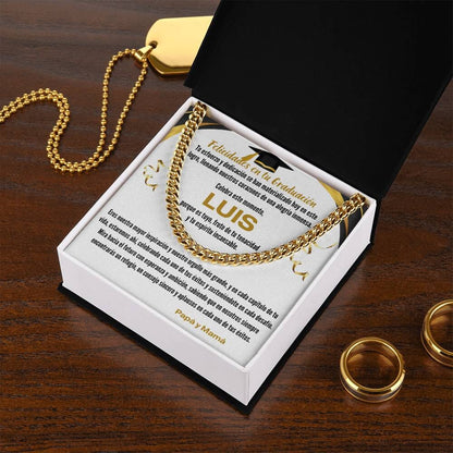 Ecos de Orgullo y Amor: Un Legado de Luz en tu Graduación Jewelry/CubanLink 