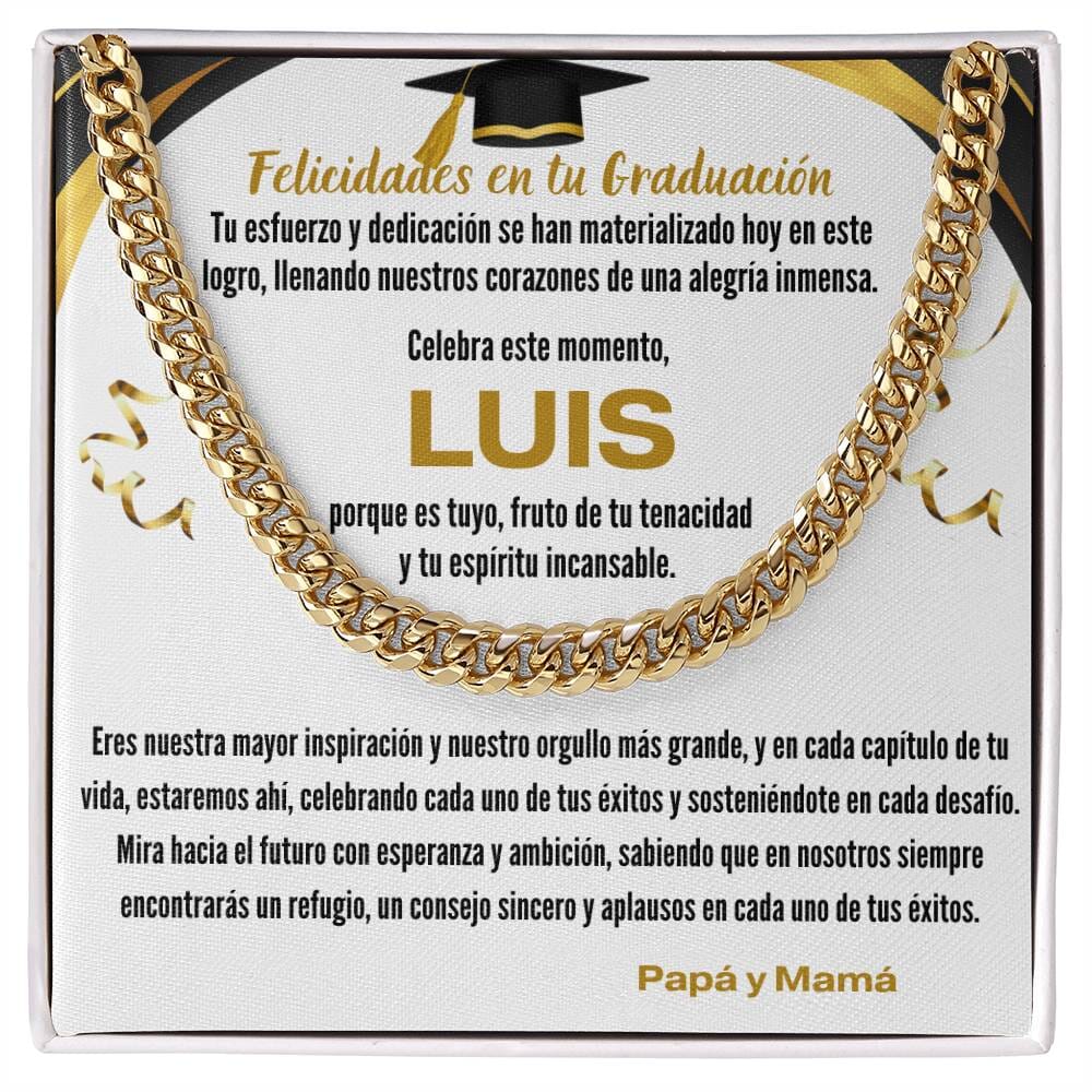 Ecos de Orgullo y Amor: Un Legado de Luz en tu Graduación Jewelry/CubanLink 