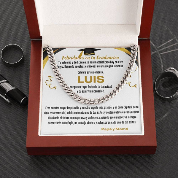 Ecos de Orgullo y Amor: Un Legado de Luz en tu Graduación Jewelry/CubanLink ShineOn Fulfillment 