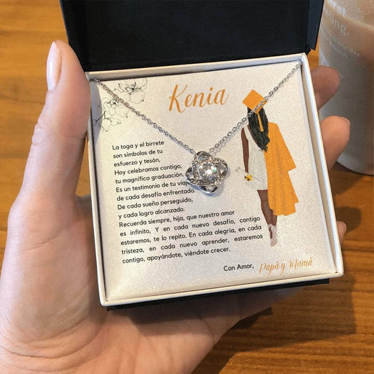 Ecos de Orgullo y Amor: Un Regalo de Graduación Inolvidable Jewelry/LoveKnot Acabado en oro blanco de 14 k Standard Box 