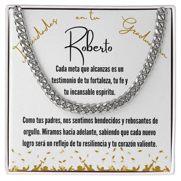 Ecos de Orgullo y Amor: Una Joya para Celebrar Tu Graduación Jewelry/CubanLink 