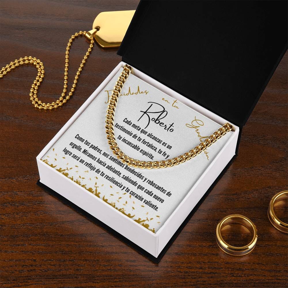Ecos de Orgullo y Amor: Una Joya para Celebrar Tu Graduación Jewelry/CubanLink 