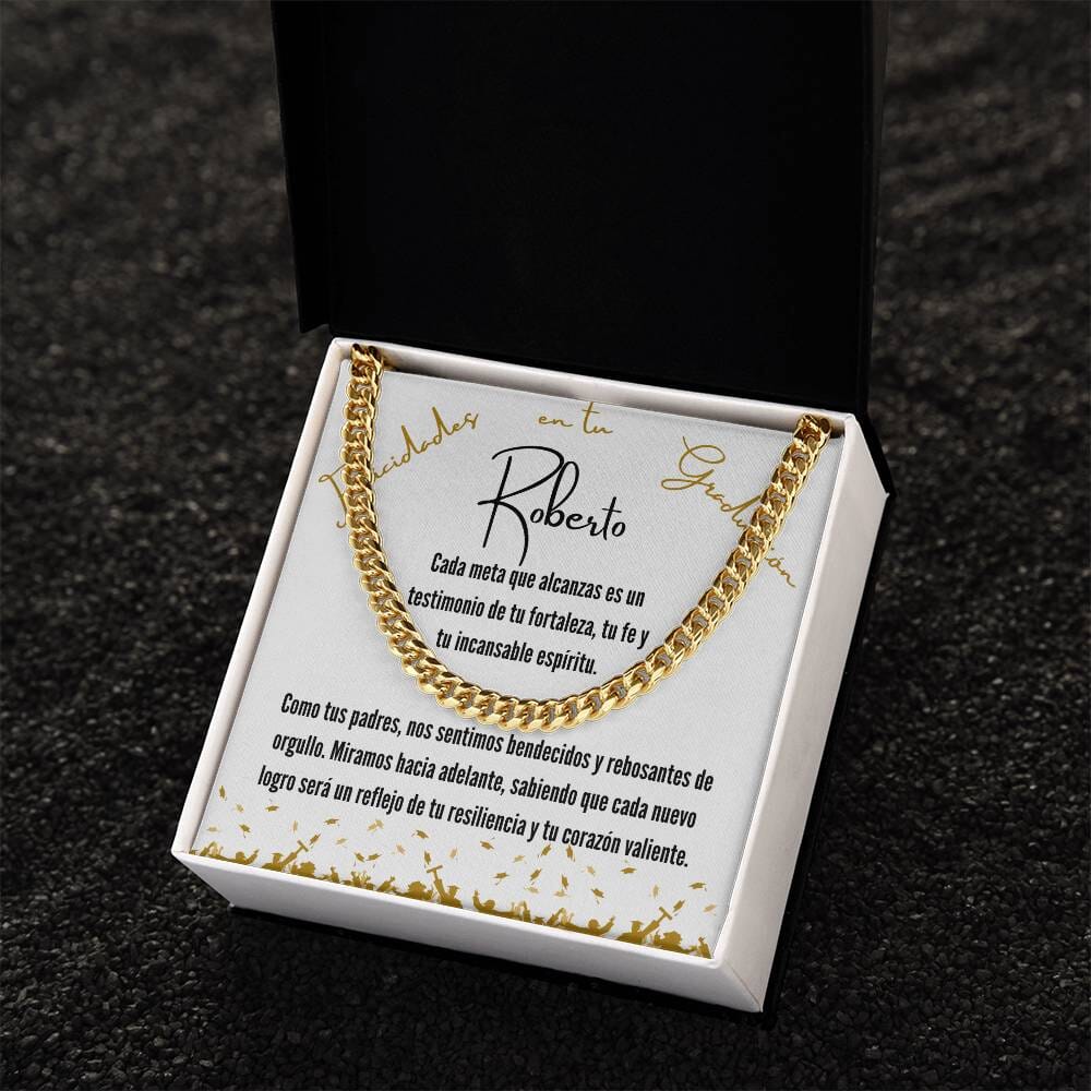 Ecos de Orgullo y Amor: Una Joya para Celebrar Tu Graduación Jewelry/CubanLink 