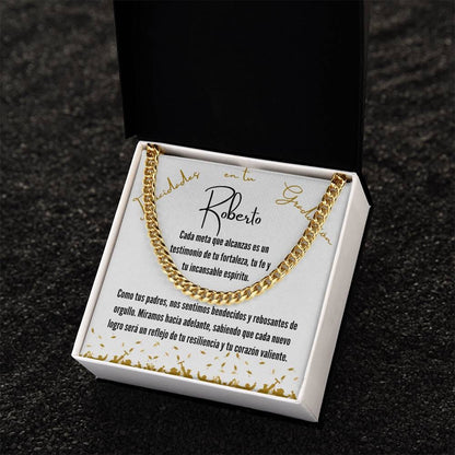 Ecos de Orgullo y Amor: Una Joya para Celebrar Tu Graduación Jewelry/CubanLink 