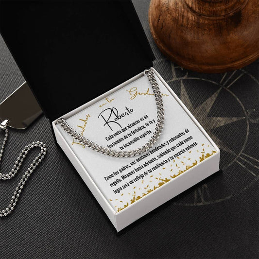 Ecos de Orgullo y Amor: Una Joya para Celebrar Tu Graduación Jewelry/CubanLink 