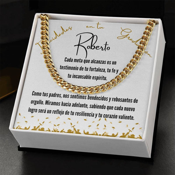 Ecos de Orgullo y Amor: Una Joya para Celebrar Tu Graduación Jewelry/CubanLink ShineOn Fulfillment <p>Acabado en Oro Amarillo de 14 quilates</p> Standard Box 