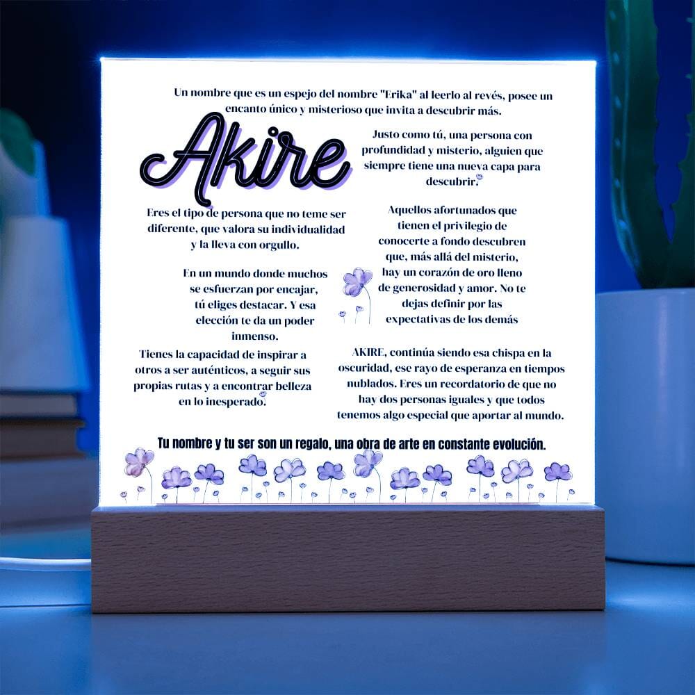 ¡Edición Limitada! Acrílico Personalizado para AKIRE: Un Reflejo Único Acrylic/Square ShineOn Fulfillment 