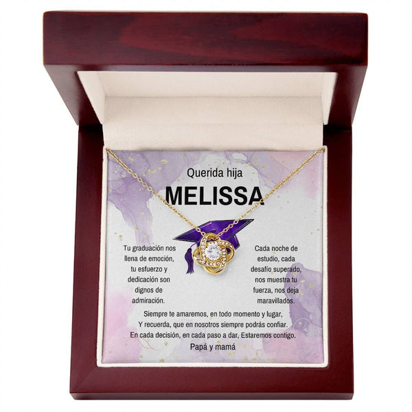 El Abrazo Eterno de Amor y Orgullo: Un Collar de Nudo de Amor para Celebrar su Graduación Jewelry/LoveKnot 