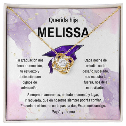 El Abrazo Eterno de Amor y Orgullo: Un Collar de Nudo de Amor para Celebrar su Graduación Jewelry/LoveKnot 