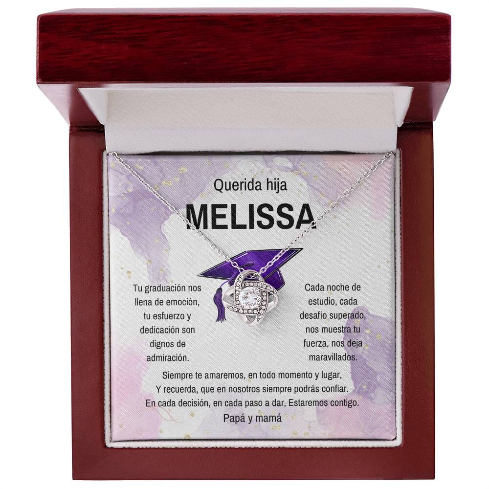El Abrazo Eterno de Amor y Orgullo: Un Collar de Nudo de Amor para Celebrar su Graduación Jewelry/LoveKnot 