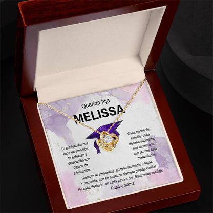 El Abrazo Eterno de Amor y Orgullo: Un Collar de Nudo de Amor para Celebrar su Graduación Jewelry/LoveKnot 