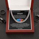 El Camino al Éxito: Collar de Cadena Cubana para Hijo - Un Regalo de Graduación Inolvidable - Personalizado Jewelry/CubanLink ShineOn Fulfillment Acero Inoxidable Luxury Box 