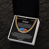 El Camino al Éxito: Collar de Cadena Cubana para Hijo - Un Regalo de Graduación Inolvidable - Personalizado Jewelry/CubanLink ShineOn Fulfillment 