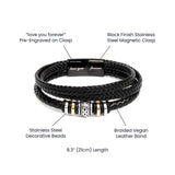 El Mejor Regalo para el Mejor Papá del Mundo - Brazalete para Hombre Eterno Amor - Nuevo Producto Jewelry ShineOn Fulfillment 