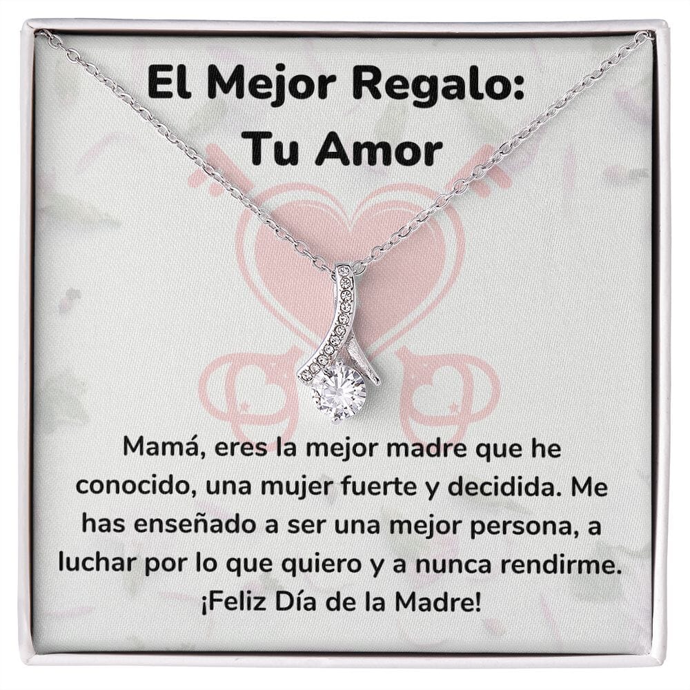 El Mejor Regalo: Tu Amor Collar Belleza Seductora (Alluring Beauty) Para Mamá Jewelry/AlluringBeauty Acabado en oro blanco de 14 k Standard Box 