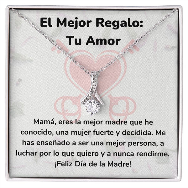 El Mejor Regalo: Tu Amor Collar Belleza Seductora (Alluring Beauty) Para Mamá Jewelry/AlluringBeauty Acabado en oro blanco de 14 k Standard Box 