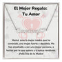 El Mejor Regalo: Tu Amor - Collar Personalizado Con Nombre Corazón - Mamá Jewelry/NameNecklaceHeart ShineOn Fulfillment 