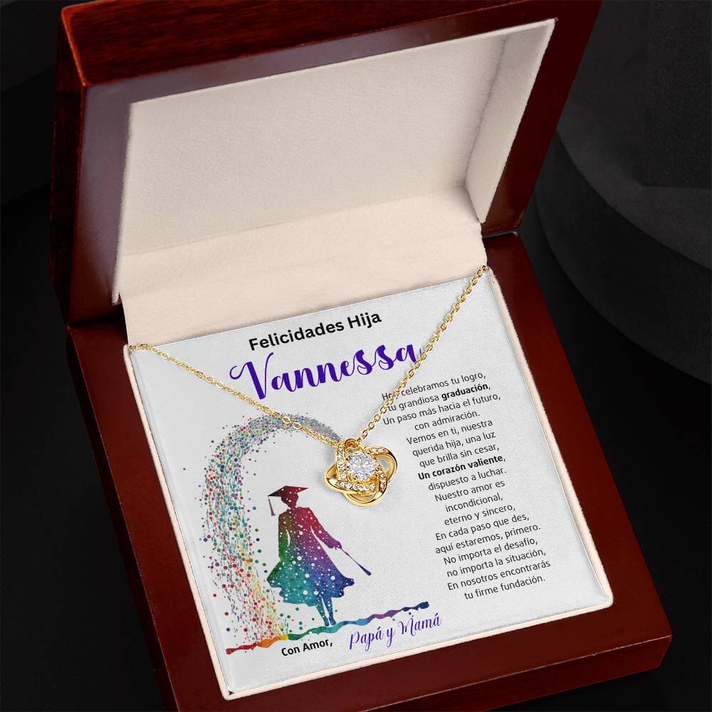 El Nudo Eterno del Amor: Un Legado de Luz y Coraje en tu Graduación Jewelry/LoveKnot 