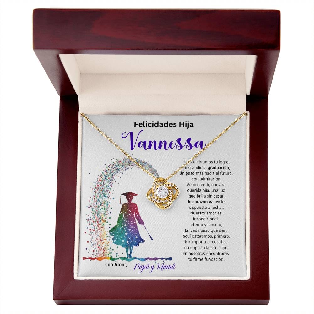 El Nudo Eterno del Amor: Un Legado de Luz y Coraje en tu Graduación Jewelry/LoveKnot 